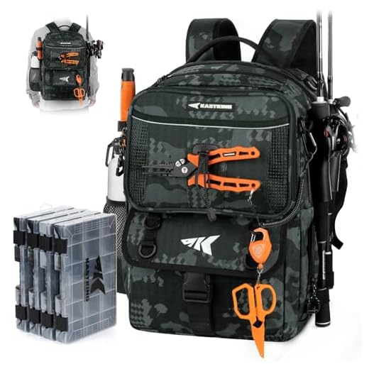 Best waterproof backpack for fishing 50L Fishing Tackle Backpack by KastKing
