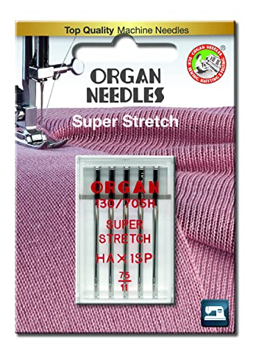 Organ Overlocker/Serger/Sewing Machines Needles HAx1SP Super Stretch (75/11)