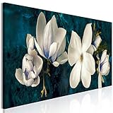 Original Ovegna Bild Avantgarde Magnolia (1 Stück) Narrow Türkis [120 x 40]