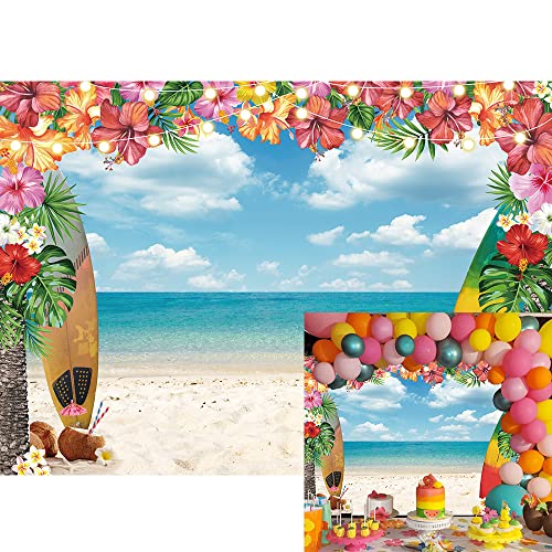 Sfondo di spiaggia hawaiana Aloha Sfondo di fiori