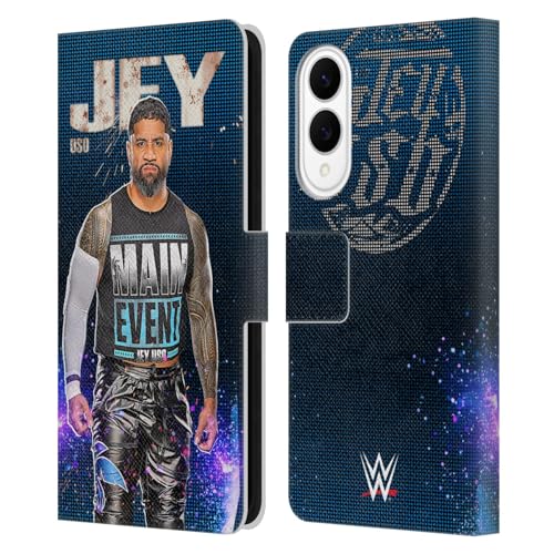 Étui portefeuille Jey USO WWE pour Samsung Galaxy S25 Edge en cuir