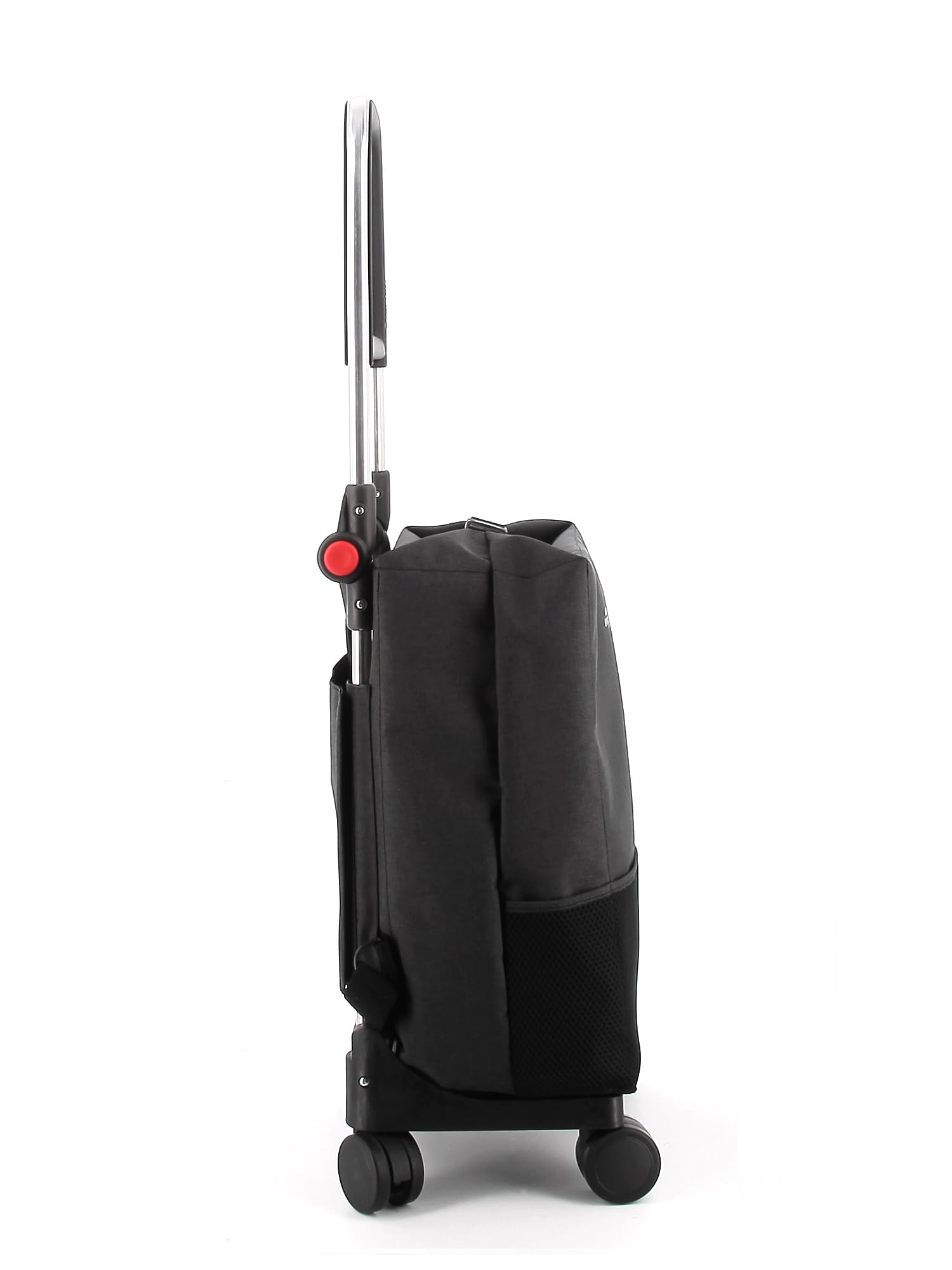 Rolser One Tweed T-Shop 4 Wheel Swivelling Foldable Shopping Trolley - Black