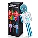 Micrófono Karaoke Bluetooth, FISHOAKY Microfono Inalámbrico Altavoces, Portátil Karaoke para Niños Cantar, Función de Eco, Teléfono Inteligente o Android/iOS (Azul)