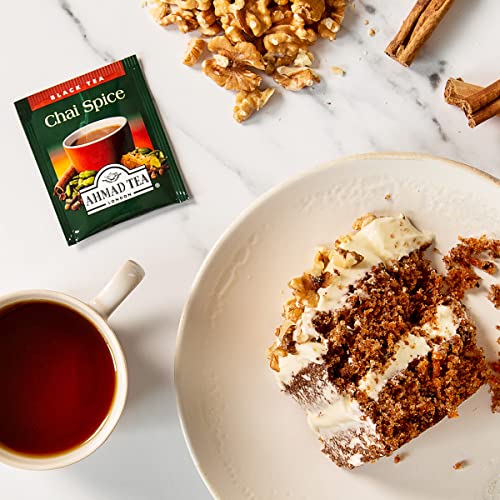 Ahmad Tea Black Tea, Chai Spice Teabags, 20 Ct (Pack Of 6) - Caffeinated & Sugar-Free #TOP2