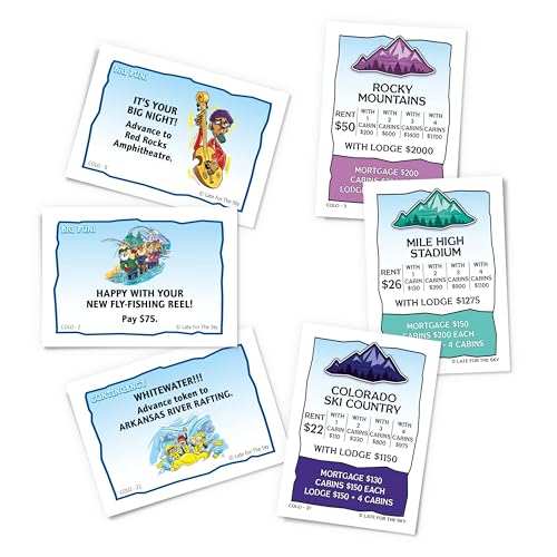 Colorado-Opoly Juego de Mesa de Viaje Familiar 2-6 Jugadores miniatura 4