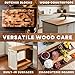 Rhino Wax Butcher Block Wax - Large Size (8oz) - Natural Blend of Oils and Waxes (NO Mineral Oil) - Conditions, Seals, Protects - Wood Cutting Boards and Butcher-Block Conditioner - Made in The USA