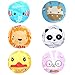Cuffia da Doccia Waterproof Cartoon Cuffia da Doccia Animale Carino Cuffie Doccia Travel Cuffia Doccia Leggera Facile Trasportare Cuffie da Doccia Flessibile per Donna Uomo Bambino 6 Pezzi