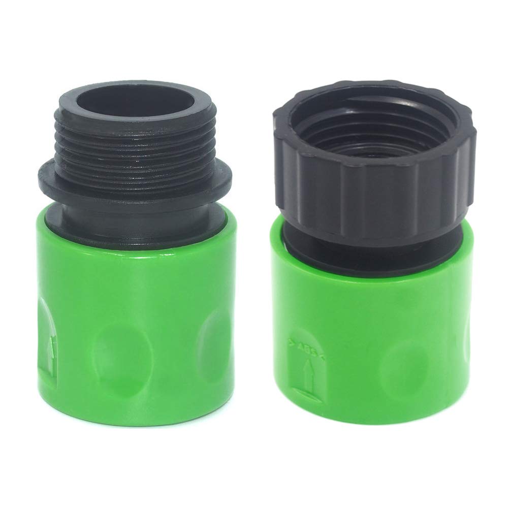 SkystuffGarden Hose Connector Kit with 3/4" Female Thread, Tap Connector and 2 Pieces Thread Adapter for Garden, Home, Outdoor
