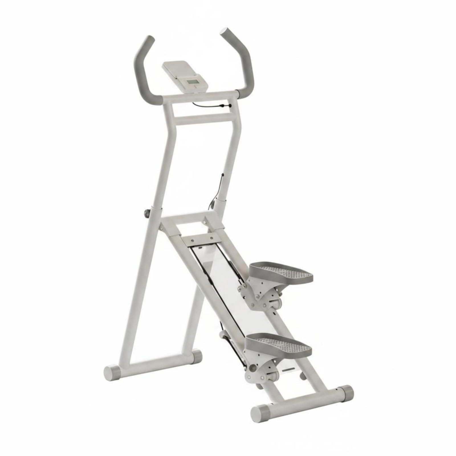 Milageto Saliscale Fitness Domestico Salvaspazio Stepper Verticale Regolabile Struttura Robusta Stepper Display Display Digitale per Casa