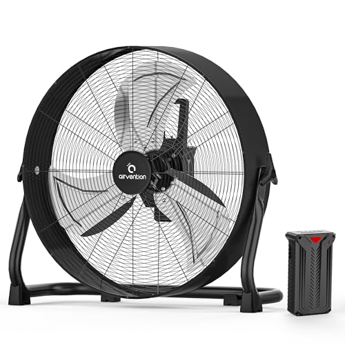 Airvention Ventilador grande alimentado por batería, AI-F601-N1