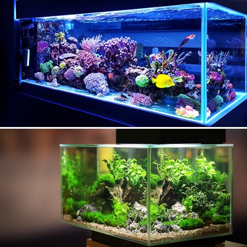 VOCOSTE 1pcs Fish Tank Aquarium Decorations Plants, Yellow 8.27" - Image 3