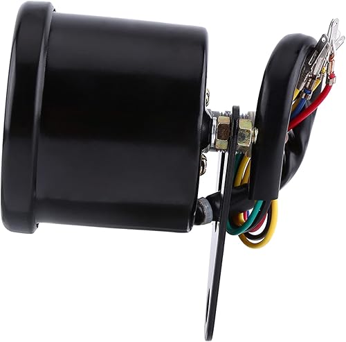 Miniatura 4 de Velocómetro, 1 pieza de señal de retroiluminación LED universal para motocicleta, odómetro y velocímetro (cara negra)