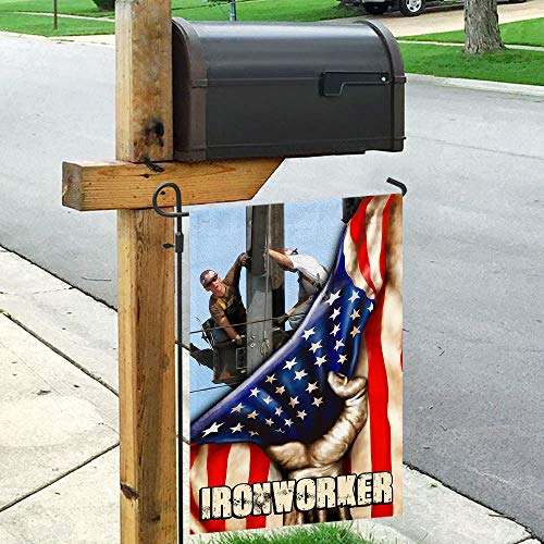 Flags-Proud Ironworker Flag QNK278F, Garden Flag (11.5