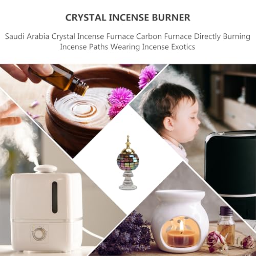 Brûleur de parfum en cristal pour éliminer les odeurs de maison