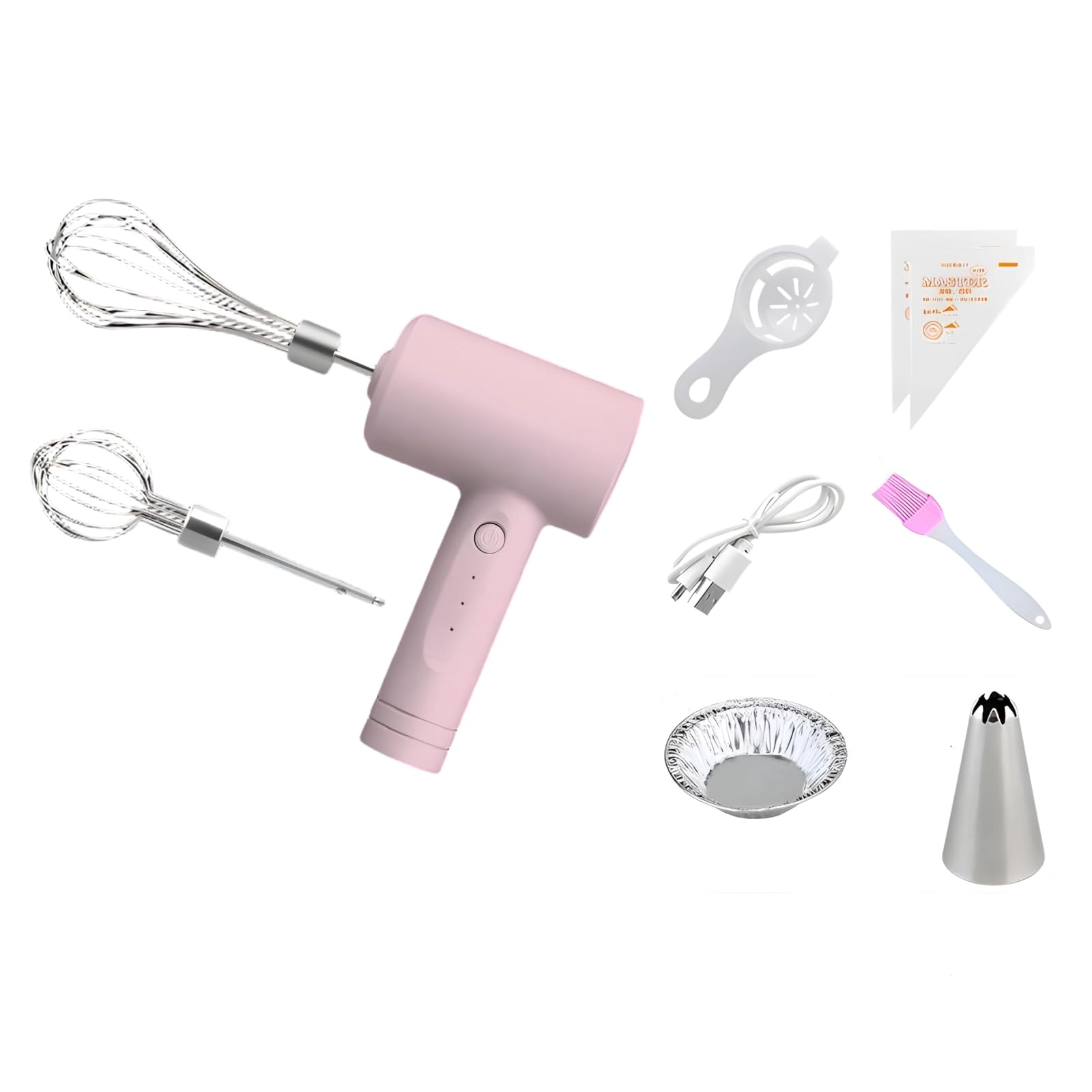 SHINLHUA Electric Mixer Set Featuring Removable Attachments and Quiet Operations Electric Mixer Set Featuring Quiet Operations