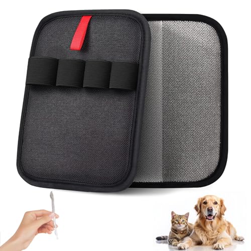 Oplope Pet Hair Removal Glove for Cats & Dogs – Upgraded Four-Finger Electrostatic Fur Remover, Reusable Magic Brush Pet Hair Remover for Laundry, Sofa, Carpet & Car Seat