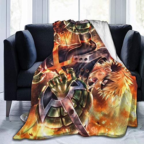 Big Sale Magicuas Kachann BNHA Blanket Sherpa Throw Blanket Flannel Fleece Couch Quilted Blankets for Kids Adults for Thanksgiving Halloween 80"x60"