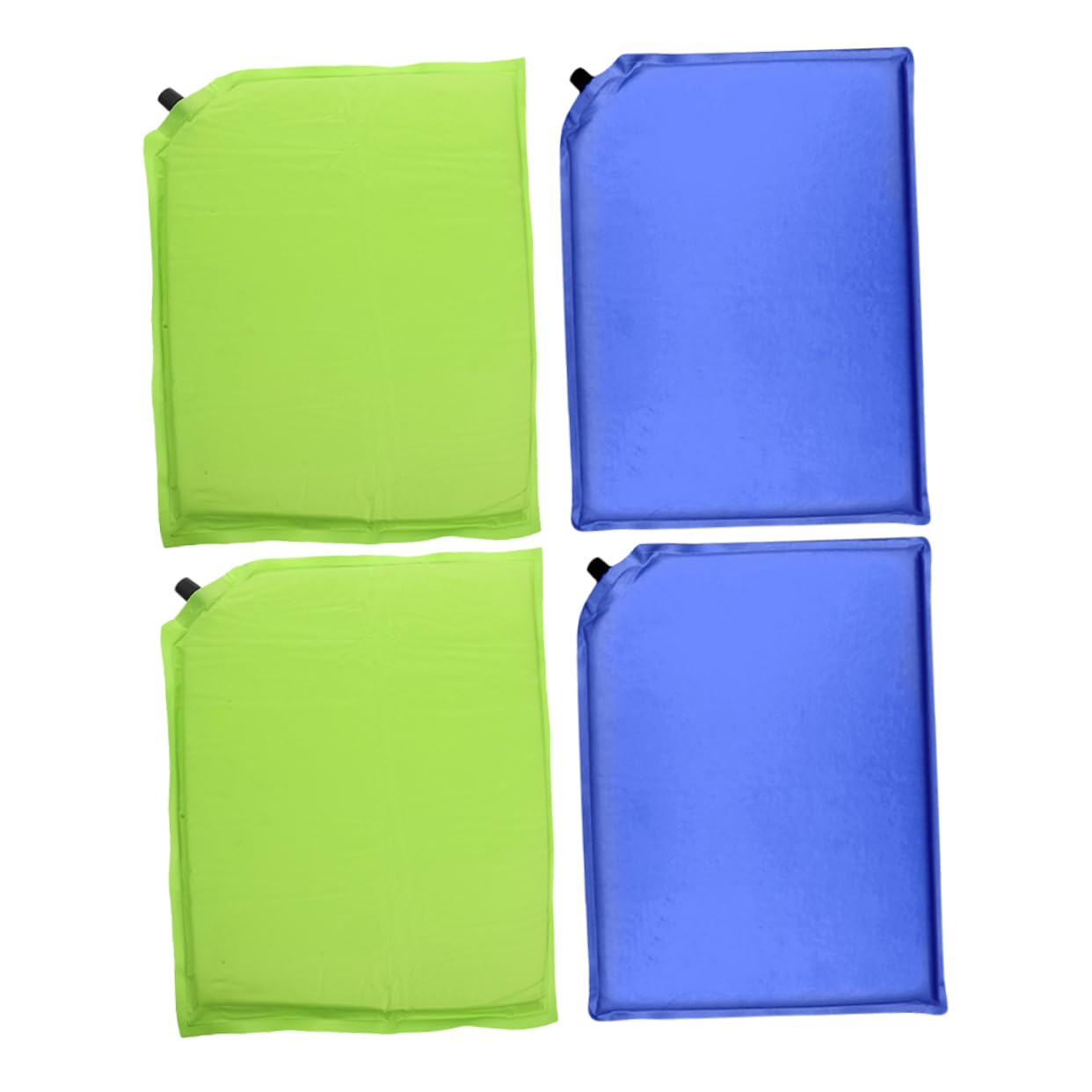 GAROZATION 4pcs Portable Outdoor Camping Seat Cushion Self-Inflating Waterproof Pad Airplane Seat Cushion for Long Flights Hiking Comfort Pad