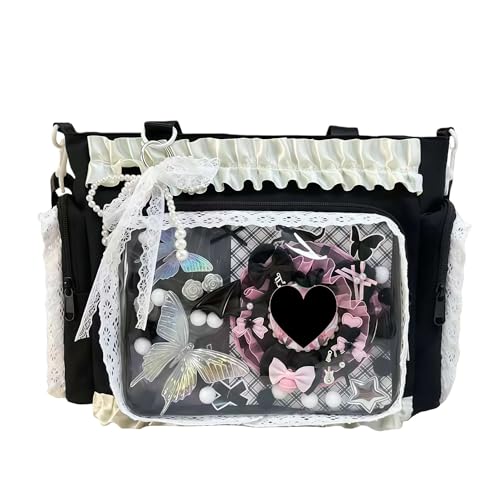Bolso tote crossbody ita con cierre y diseño japonés