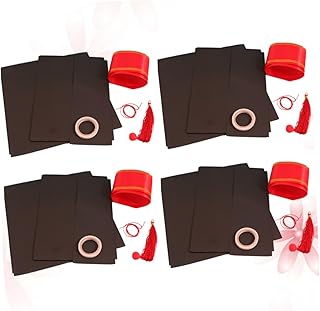 CIYODO 4 Peças Kits De Ornamento Para Crianças Artesanato Suprimentos Mini Bonés De Formatura De Papel Ferramenta DIY Kits De Decoração Kit De Decoração De Formatura Material Artesanal