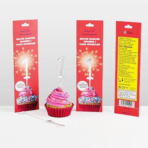 Quitting Hollywood Multicoloured Number 1 Silver Birthday Sparkler