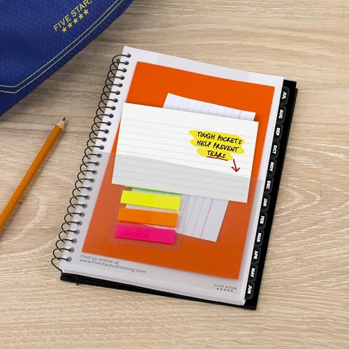 Image of Five Star Planner 2026-2027 Weekly & Monthly Academic 12-Month July-June Advance Student Planner + Study App, 5-1 /2 inch x 8-1 /2 inch, Black (CAW45905)