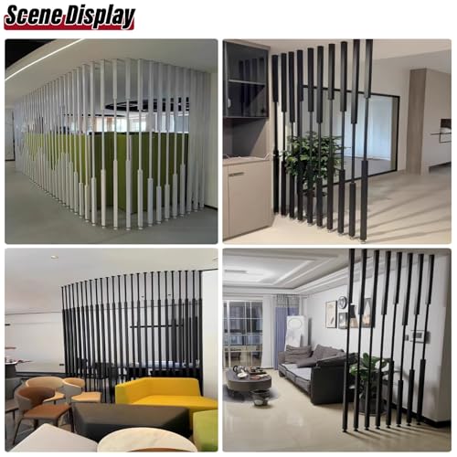 Cloison de séparation verticale en métal avec colonne d'intimité pour salon