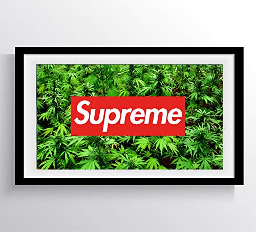 DROB Collectibles Supreme Marijuana 420 Marihuana Fashion Urban Weed Poster Mural - Photography