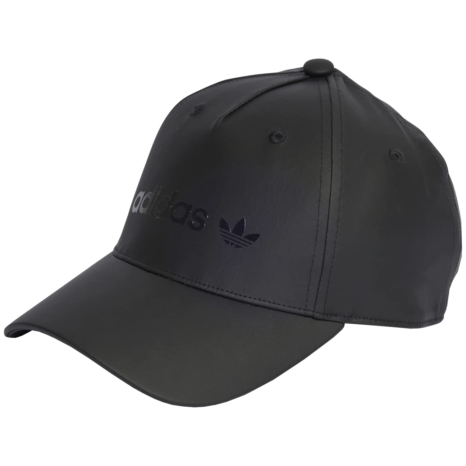adidas Satin Baseball Cap IB9050, Unisex Cap with a Visor, Black, OSFM EU, Black