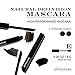 Alima Pure | Natural Definition Mascara | With Jojoba Oil and Beeswax | Eye Makeup | Black Mascara | Mineral Makeup | Black, .28 oz/ 8 g