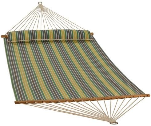 Algoma 2782SPC Quick Dry Hammock w/Bolster Pillow, 300 lbs. Cap /13' L, Yellow
