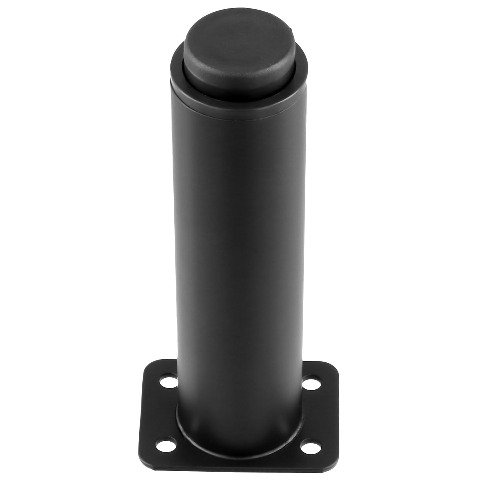 CHEUKYIU 4 stuks 12-18 cm meubelpoten verstelbaar, meubelpoten in hoogte verstelbaar met schroeven, metalen zwarte meubelpoten voor bank, nachtkastje, bed, kast