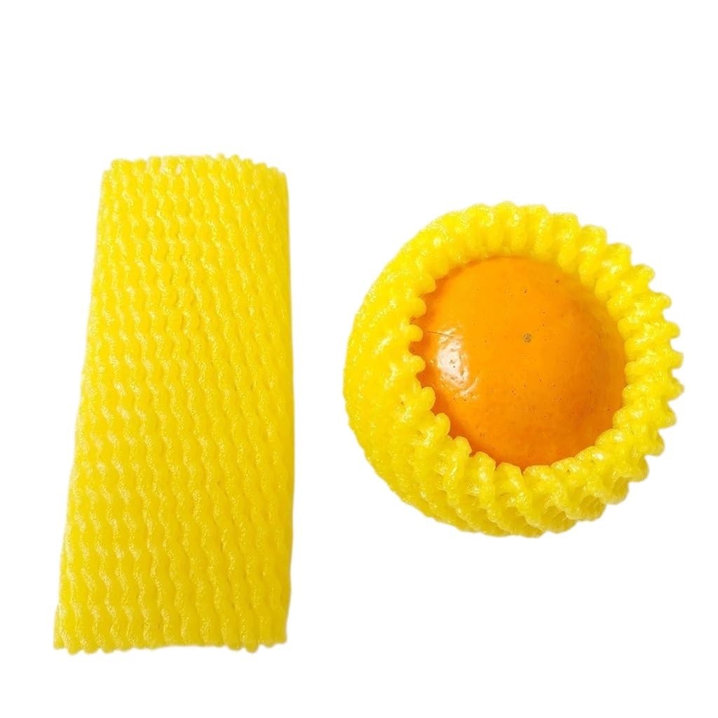 Fruit netting Foam Net Mesh Protective Sleeves 140 Pcs Garden Multicolor 12x7cm 14x7cm(Yellow,14x7cm)