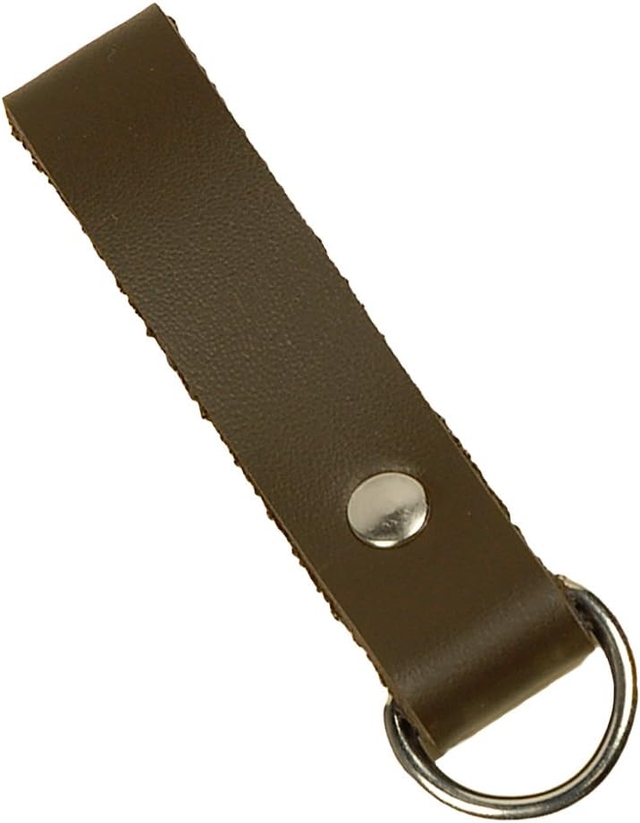 By The SwordBTS Leather Belt Keeper with D-Ring, Belt Loop Key Holder 48-10050