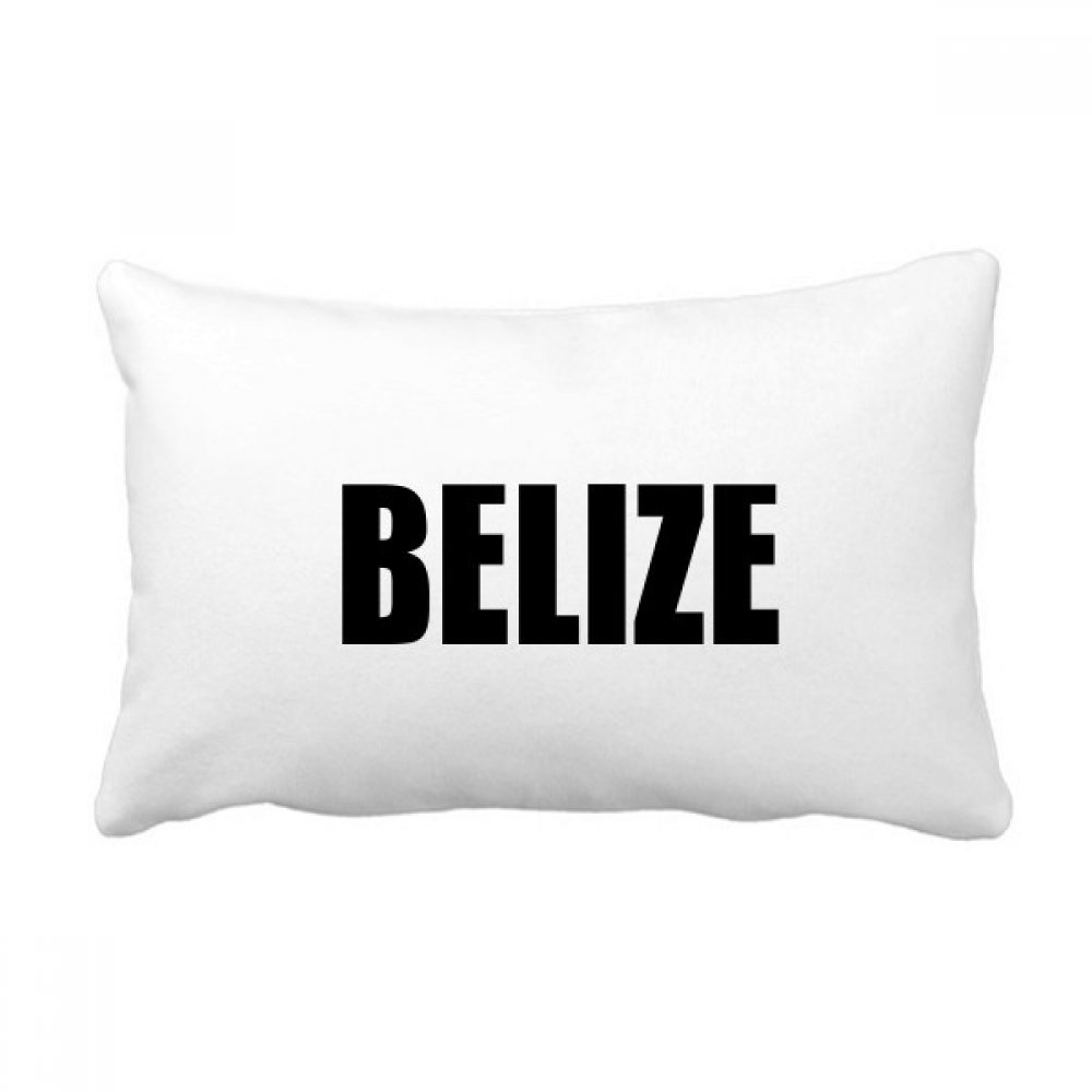 Coussin lombaire noir Belize aux finitions soignees pour la maison