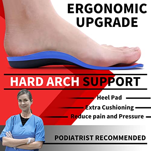 Aimesole Heavy Duty Support High Arch Support Insoles For Men Women,Plantar Fasciitis Insoles Pain Relief Orthotic Insert,Flat Feet Shoe Insole Absorb Shock With Every Step… #TOP2