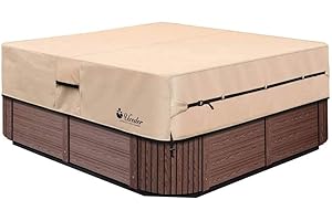 Waterproof Cover Guy Hot Tub Cover - 600D Heavy Duty Polyester Hot Tub Cover Protector(Brown)