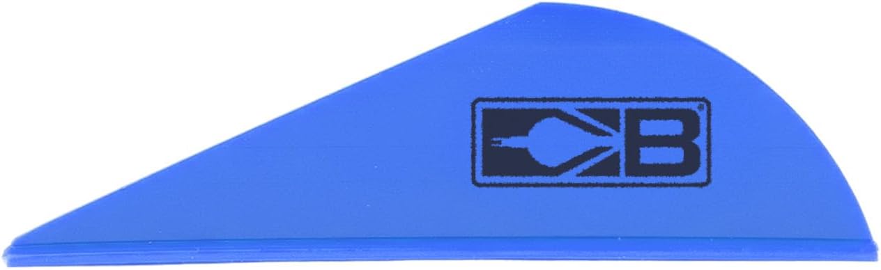 Bohning Black Sky 2.0” Hunting, 3D, Crossbow Vanes, 100 Pack, Satin Blue