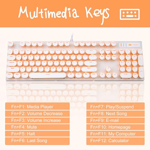 Camiysn Typewriter Style Mechanical Keyboard thumb #1