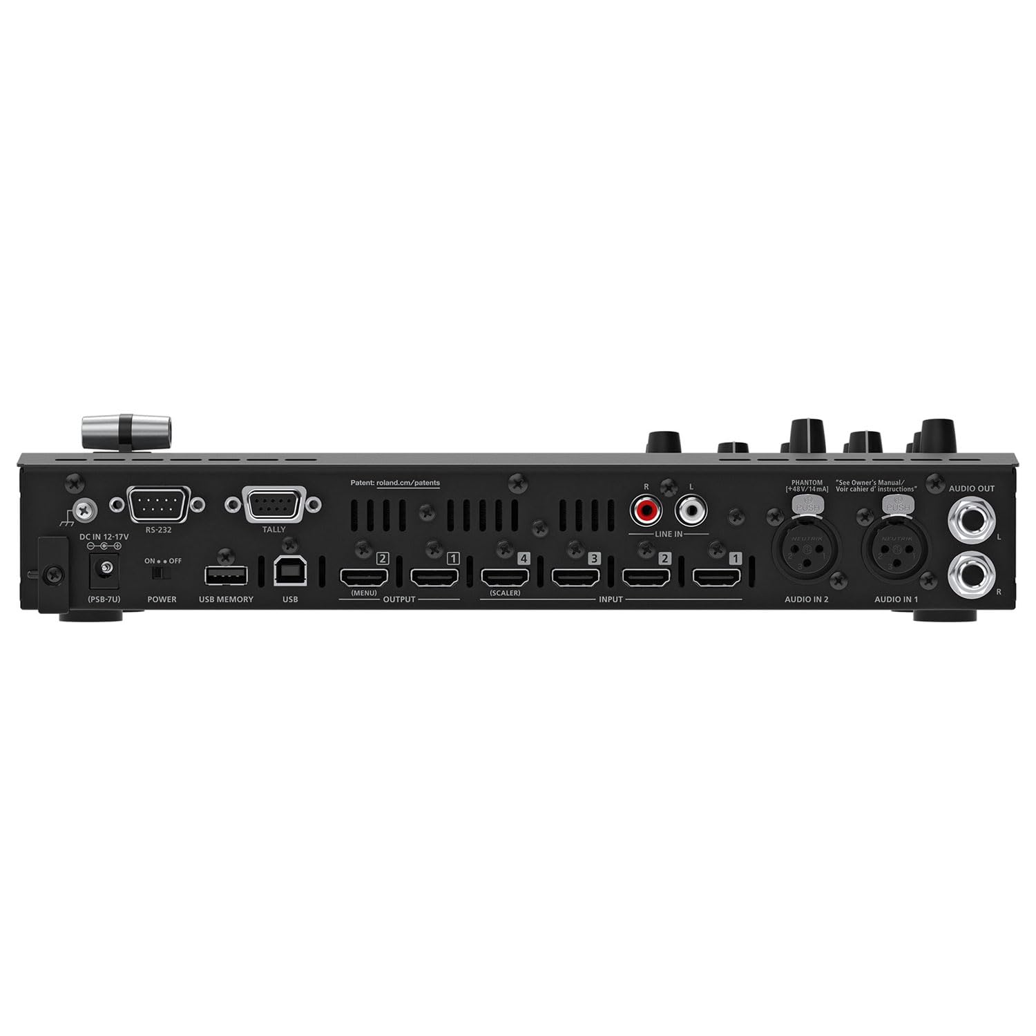 Roland V-1HD+ A/V Video Switcher HD Plus z keepdrum kabel XLR