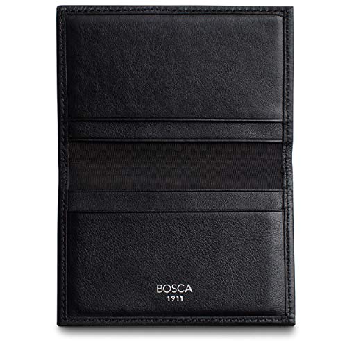 Bosca | Men’s Calling Card Case Wallet in Nappa Vitello Italian Leather4