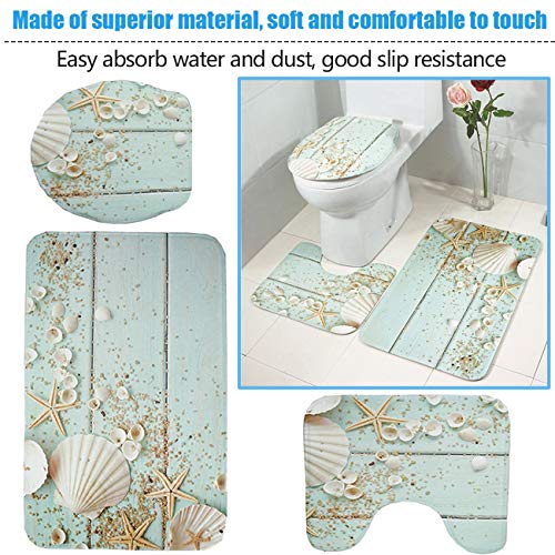 Ashley GAO 3-teiliges Badezimmerteppich-Set mit Antirutschmatte und WC-Deckelbezug – Bild 7