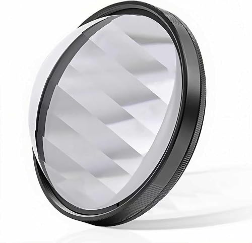 GREEN.L 82mm Linear Prism Filter, Special Effects Filter for Creative Multiple Images & Foreground Blur, Premium Optical Glass, with Portable Pouch