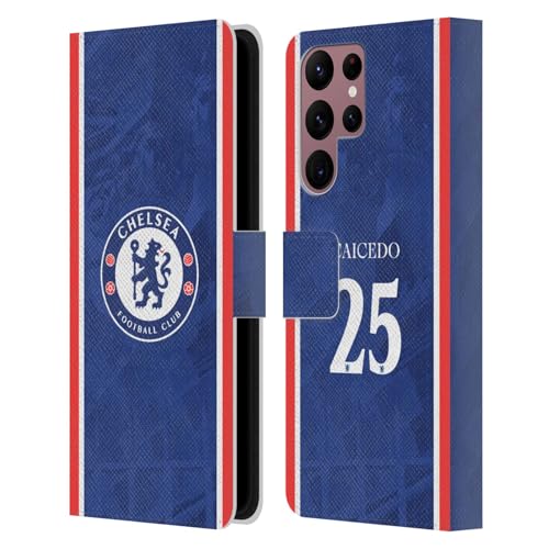 Protéger écran Samsung S22 Ultra 5G étui portefeuille cuir Chelsea Caicedo anti rayure choc