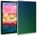 Produktbild kwmobile Huawei MediaPad T5 10 Hülle - Silikon Tablet Cover Case Schutzhülle für Huawei MediaPad T5 10 - Zwei Farben Design Blau Grün Transparent