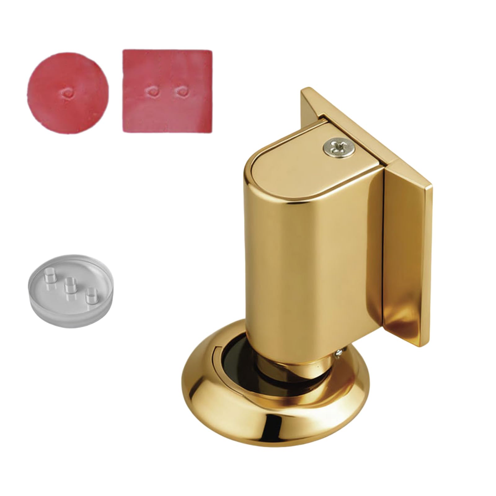 Nucelit Bright Golden Height Door Holder With Adjustable Base Sturdy Alloy Construction For Home And Workplace Use Anti Slip Door Holder