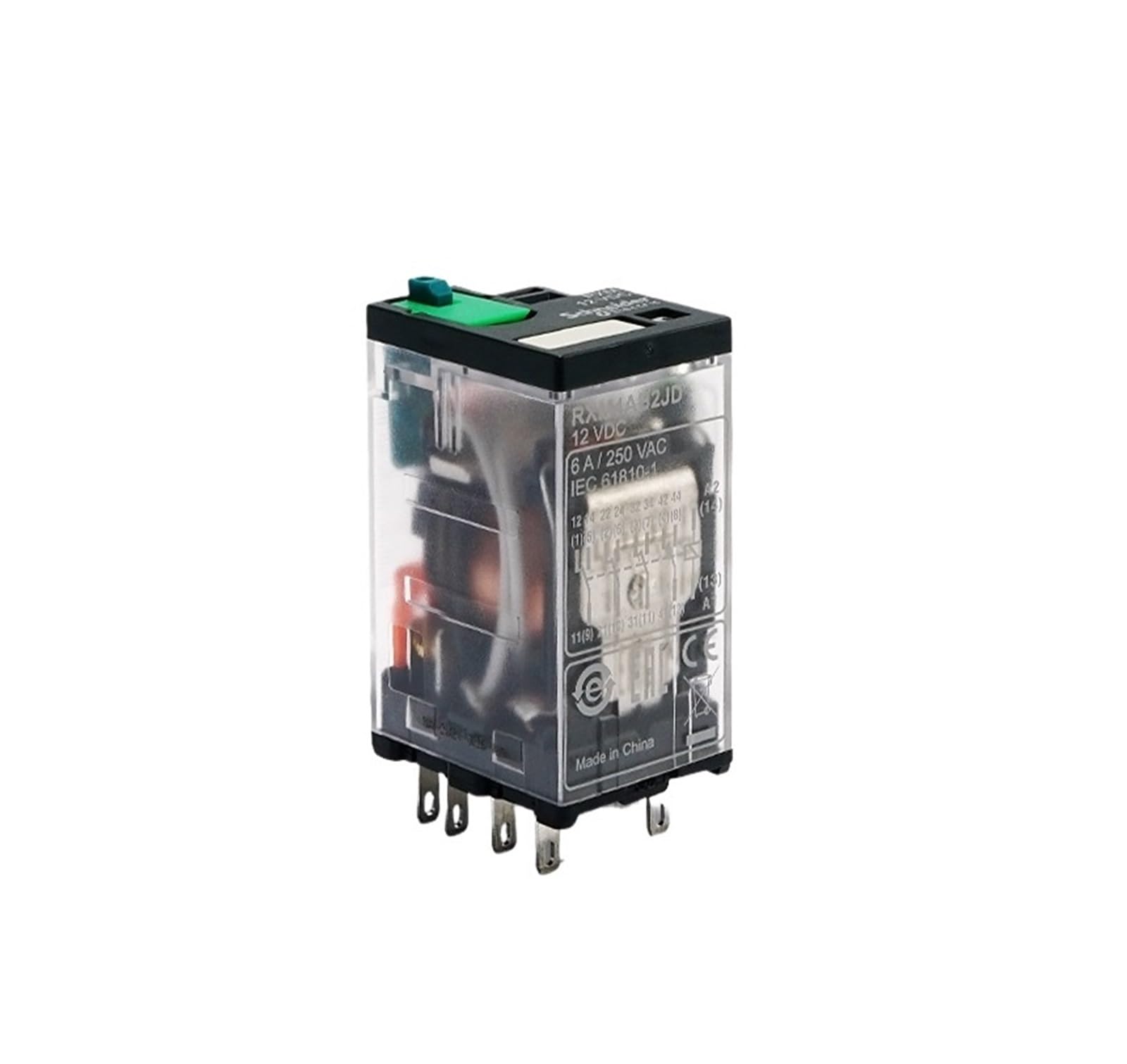Relé intermedio RXM2LB2BD Schneider de 14 pines para control industrial 4