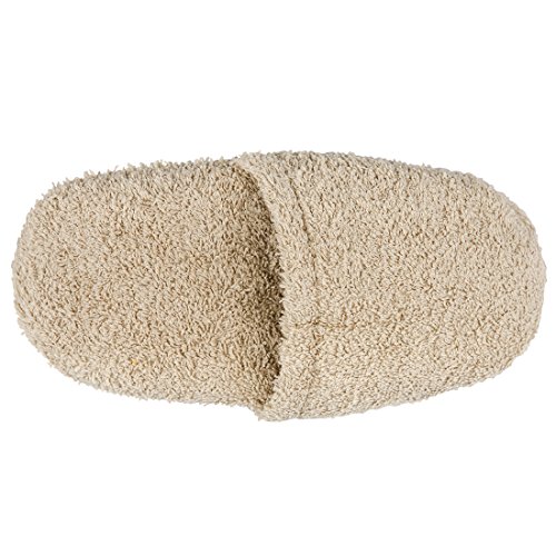 Burrito Blanco Zapatillas de Baño/Zapatillas de Toalla/Zapatillas de Ducha para Mujer y Hombre Lisas de Rizo Algodón 100%