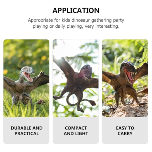 Image of FUNFOB Dinosaur Toy Figure Width-16cm Pterodactyl Dinosaur Toys for Kids & Adults PVC Multicolour | Flying Dino