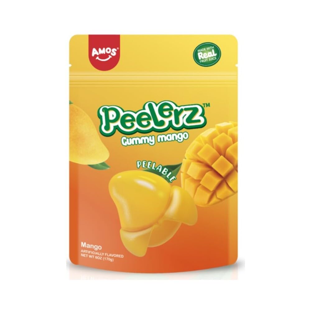 Peelerz Mango Gummy Candy Peeleble Gummy Mango Candy I 6oz (170g) Pack of 2 I US Import